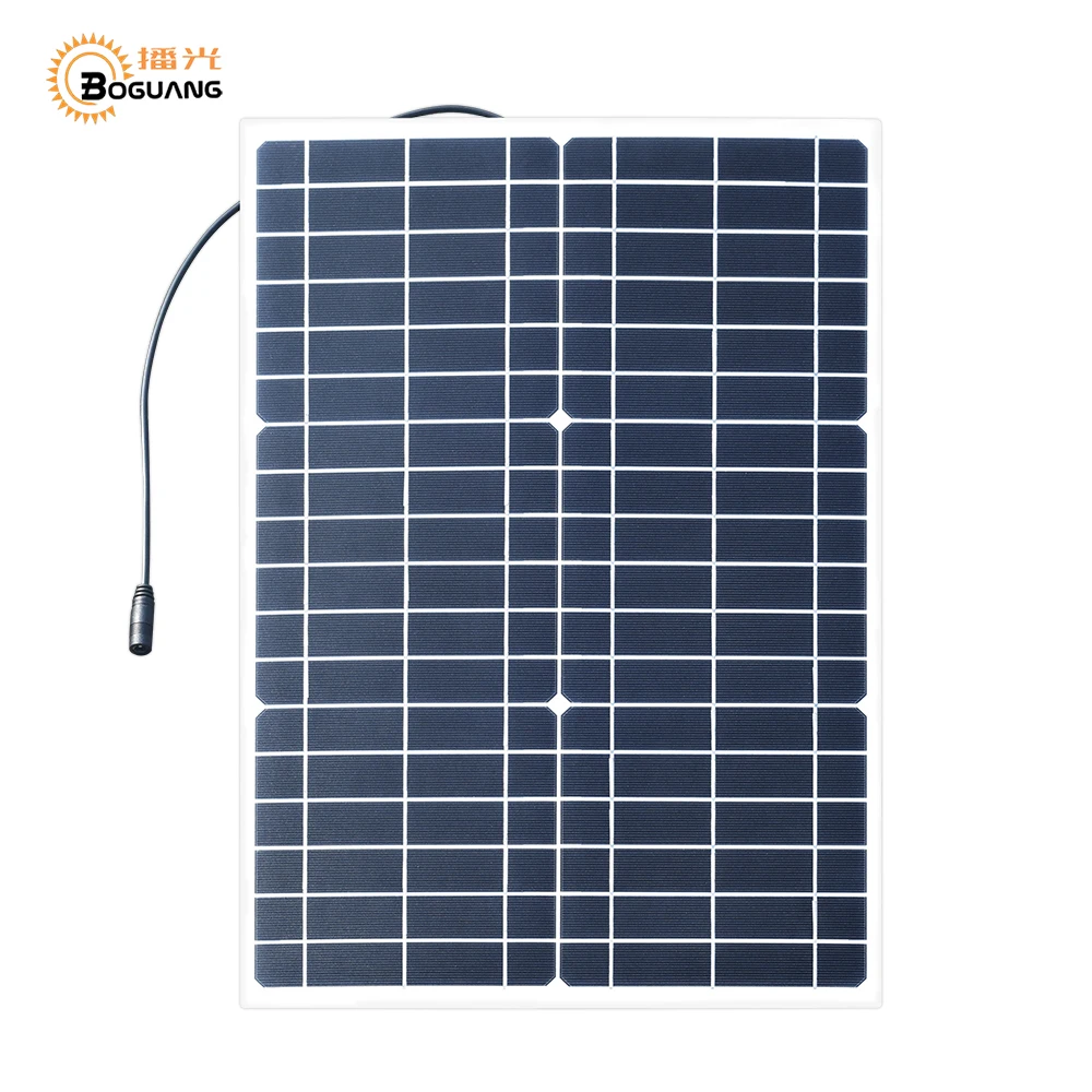 BOGUANG 30 Вт 18 в Гибкая панель солнечных батарей 5 USB маленький свет solpanel батарея