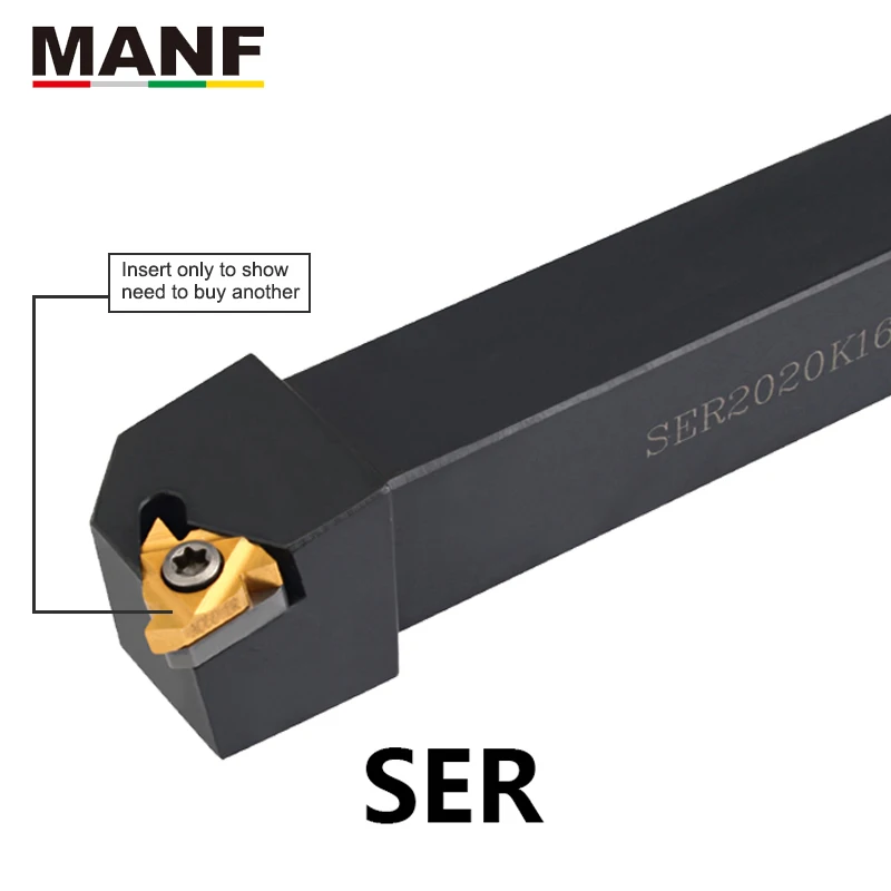 MANF SER1212H16 20*20 16*16 держатель для ЧПУ Резак внешние резьбовые инструменты резьбы держатели инструментов резьба токарный держатель резец токарный