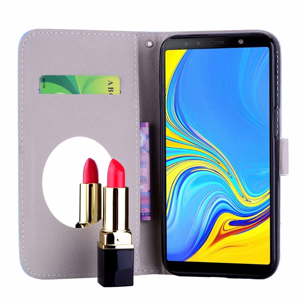 Для Samsung Galaxy J6 Plus чехол флип для телефона из искусственной кожи 2018 J610F J610 SM-J610F Prime |