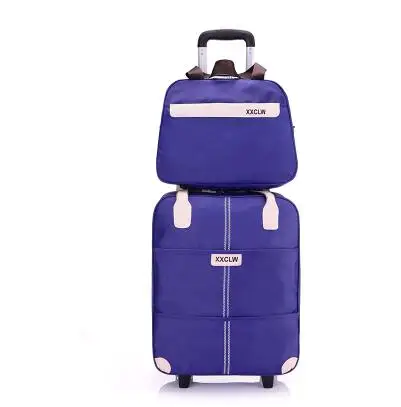 Женская дорожная сумка на колесиках чемодан для багажа с сумкой багажа|luggage