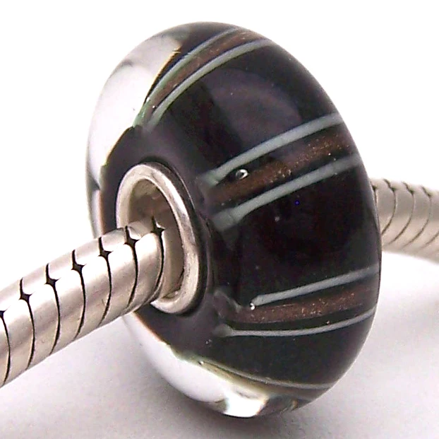 

JG995 100% S925 Sterling Silver Beads Murano Glass beads Fit European Charms Bracelet charms diy jewelry Lampwork GlassBeads