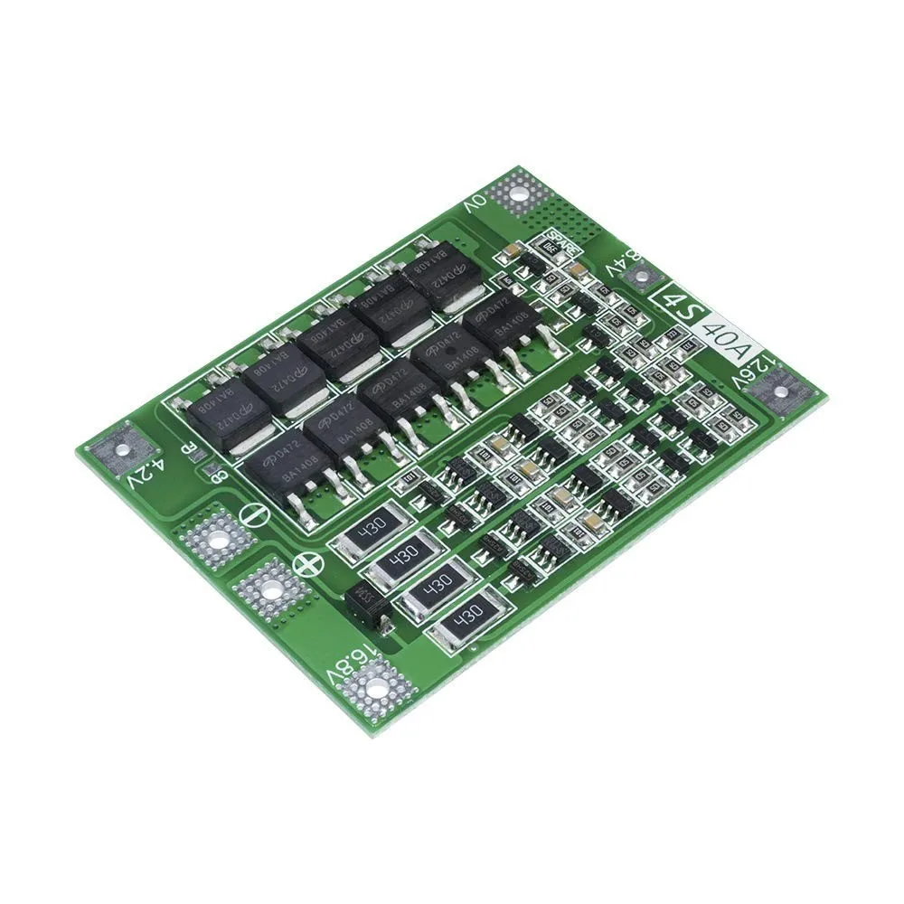 4S 40A литий ионный Батарея 18650 Зарядное устройство PCB плата защиты BMS с балансом для