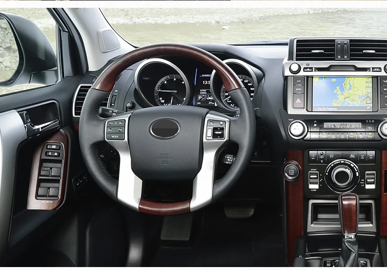 Чехол рулевого колеса автомобиля для Toyota Land Cruiser Prado 150 FJ150 2010 2011 2012 2013 аксессуары
