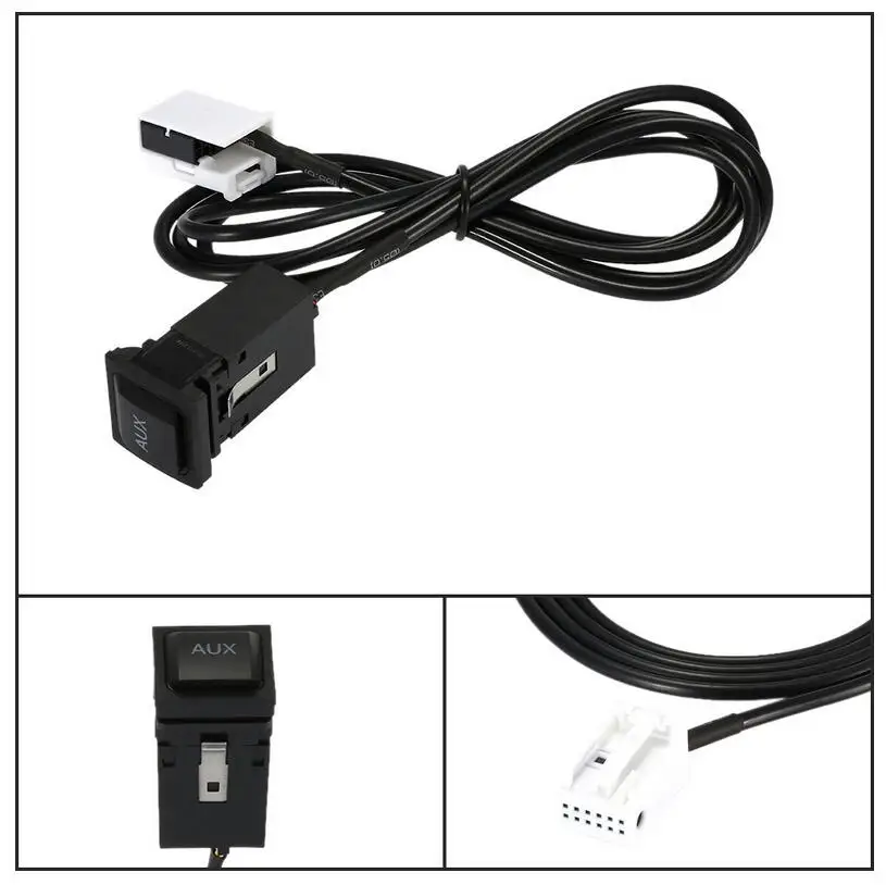 Автомобильный Aux-адаптер с выключателем и кабелем WRIE usb для Volkswagen VW GOLF MK6 JETTA MK5 RCD510 RNS510 Tiguan Passat 5KD035724A (art.: 7a0844e2f) - 7a0844e2f