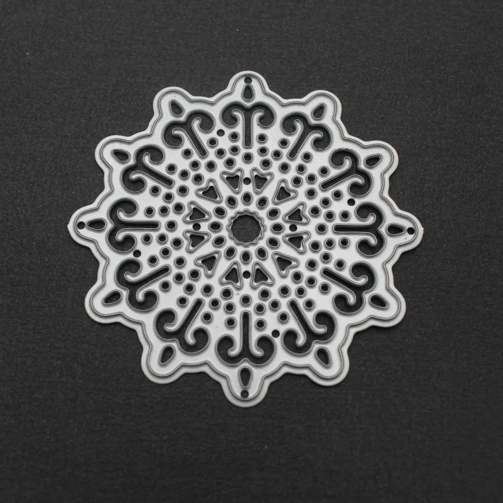 Прекрасный цветок Doily высечки новые металлические высечки для DIY скрапбукинга карты декор трафареты с тиснением Troqueles ремесла штампы