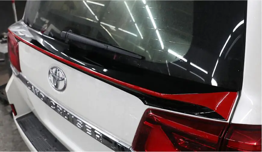 JINGHANG ABS задний спойлер багажника автомобиля с лампой подходит для 08-18 Toyota Land Cruiser
