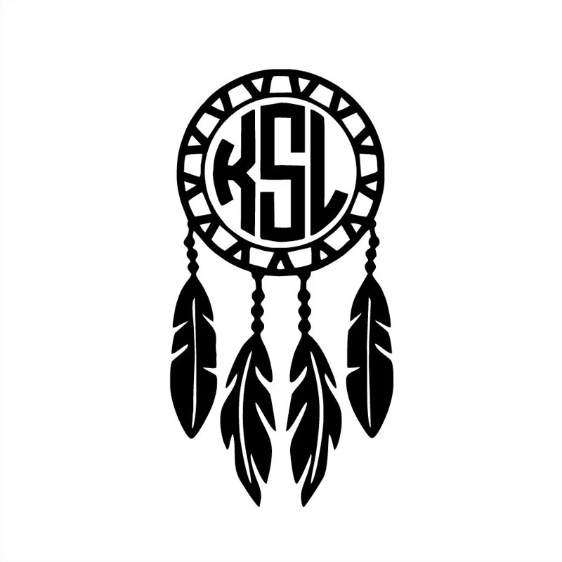 

8.9X17.5CM KSL Monogram Initials Originality Vinyl Decals Car Sticker Car-styling S8-0171