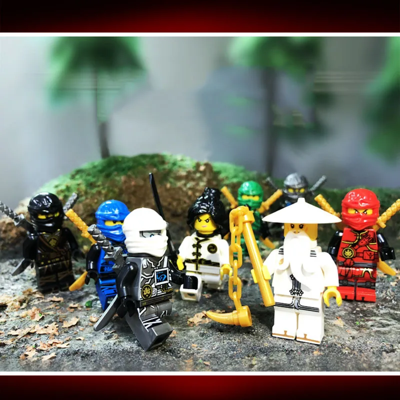 PIP игры призрачный ниндзя рисунок Ninjago блоки Legoed Lloyd Nya строительные цифры Детские