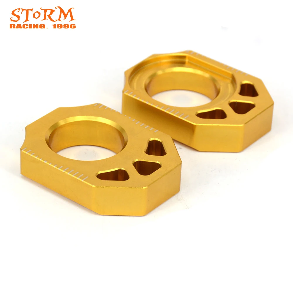Мотоцикл CNC Золотая оси блок цепи регулятор для SUZUKI RMZ250 2004 2019 RMZ450 2005 RMX450Z 2010 2017