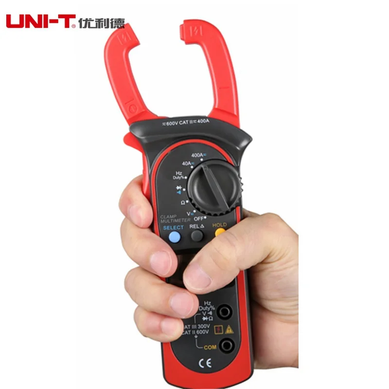 UNI-T UT203 UT204A Цифровой мультиметр зажим 400A/600A 600 В Авто Диапазон Текущий Напряжение