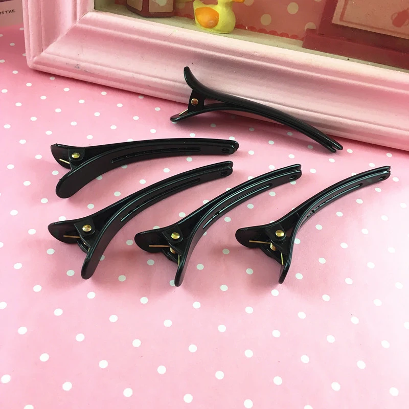 1 шт. черные зажимы для волос, парикмахерские зажимы для резки волос, профессиональные пластиковые зажимы для укладки волос в салоне