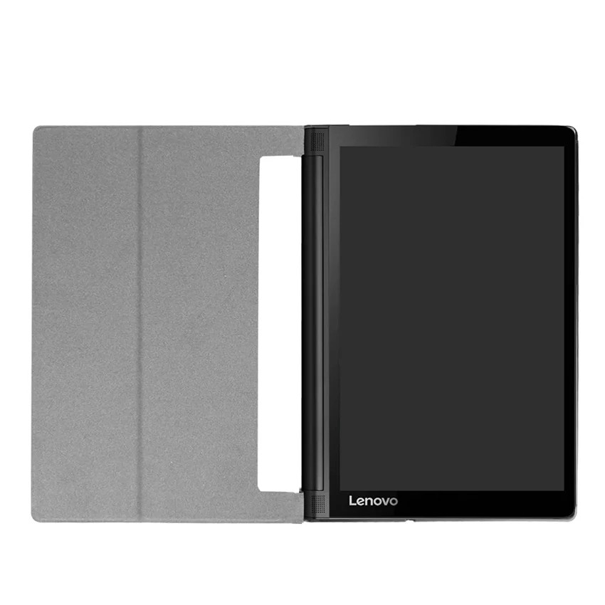 Tab 3 plus PU кожаный чехол флип ультра-тонкий смарт-чехол для планшета 10,1 ''для lenovo YOGA Tab3 Plus Защитная подставка чехлы