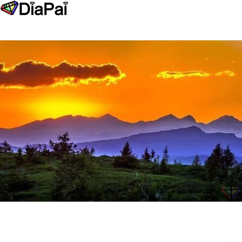 

DIAPAI Diamond Painting 5D DIY 100% Full Square/Round Drill "Sunset scenery" Diamond Embroidery Cross Stitch 3D Decor A24395