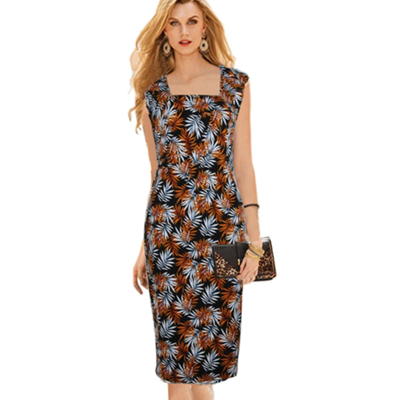 Женская туника с квадратным вырезом элегантная летняя одежда для работы деловые