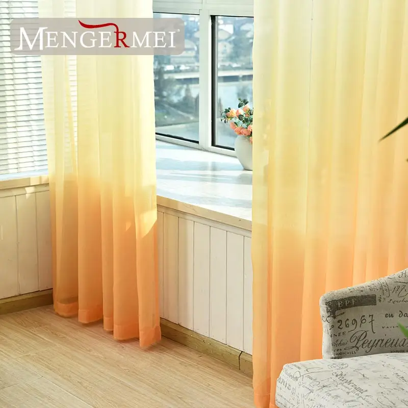 MENGERMEI 5 видов цветов Тюль занавески для гостиной Rideaux украшения окна Tende кухонный