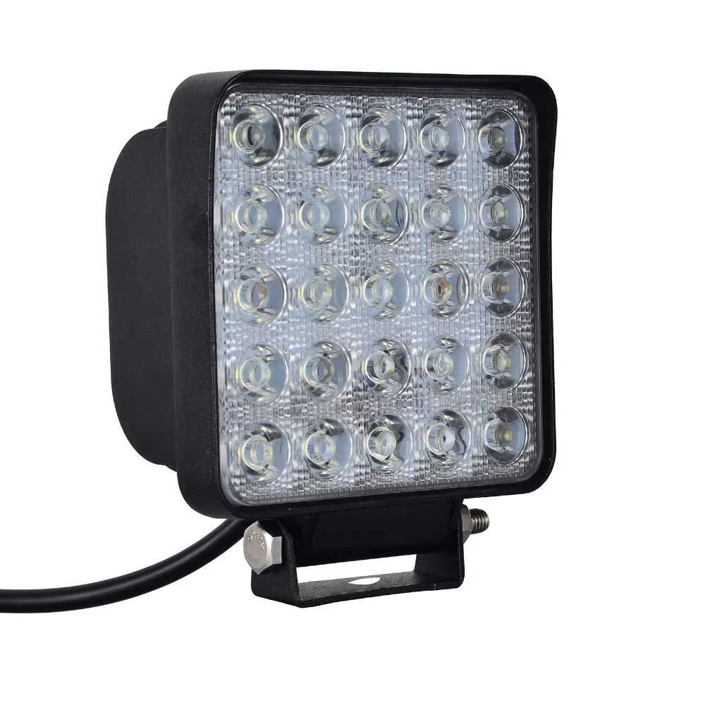 2pcs 75W LED Car Lights Square Shape Cool White Work Spot Beam 25 Offboard Boat 12 24V Wholesale|light spot|light squarelight led working |