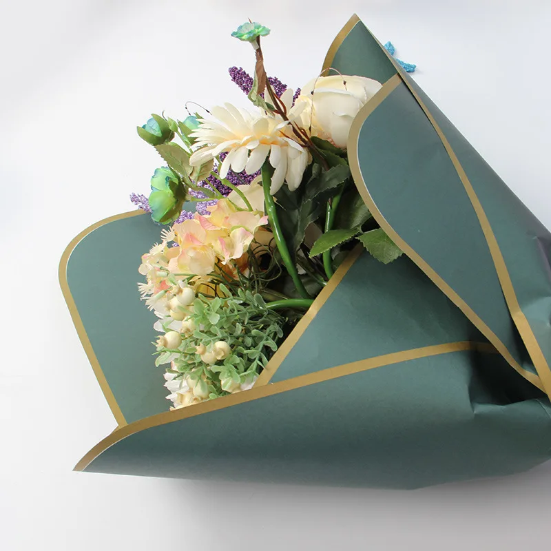 

57*57cm Round Shape Bouquet Wrapping Paper DIY Craft Paper Flower Christmas Gift Packaing Material Wedding Decor