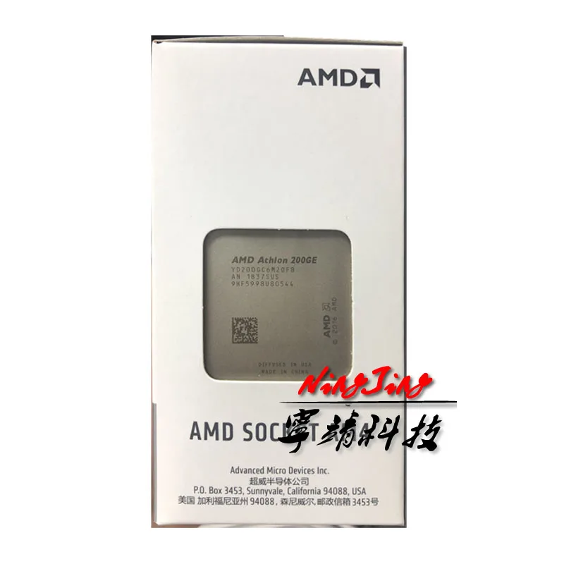AMD Athlon 200GE X2 200GE 3,2 GHz Dual-Core Quad-нить Процессор процессор YD200GC6M2OFB разъем AM4
