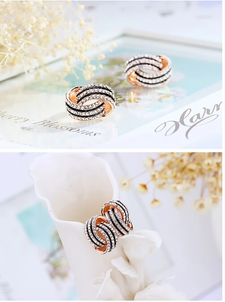 Европейская и американская Классическая Bijoux серьга геометрической формы винтажные винтовые серьги-гвоздики для женщин модные брендовые ювелирные изделия