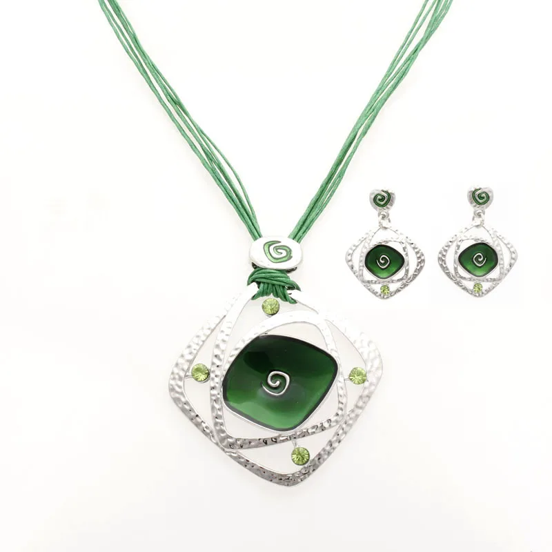 Комплект украшений из колье и серёг эмали|enamel jewelry set|necklace and earringsnecklace earring set |