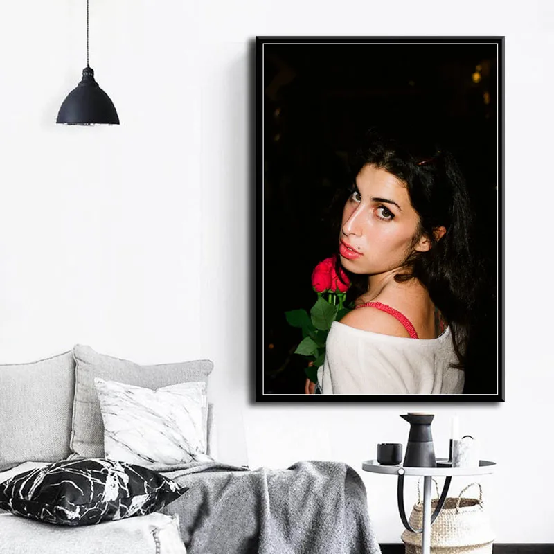 P475 Amy Winehouse музыкальный певец звезда поп арт живопись Шелковый Холст плакат