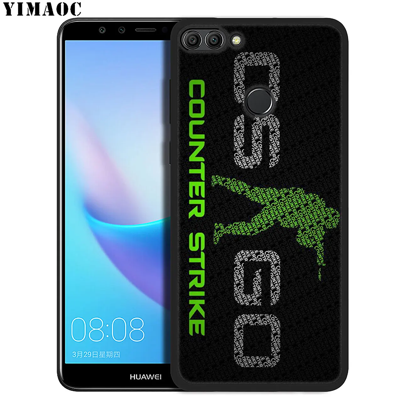 YIMAOC Counter Strike cs go Мягкий силиконовый чехол для Huawei P20 Pro P10 P9 P8 Lite Mini 2017 P Smart Z 2019 черный