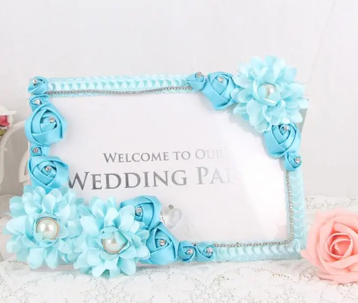 Искусственные цветы розы фоторамка свадебное приемное место украшение для