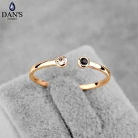 dans element simple lovely austria crystal copper gold color fashion rings for women heathy openings ring fi ra11542rose