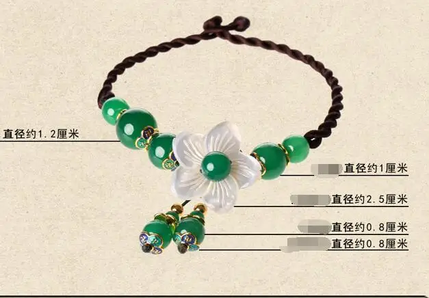 Можно выбрать размер браслеты с орнаментами ручной работы зеленые украшения