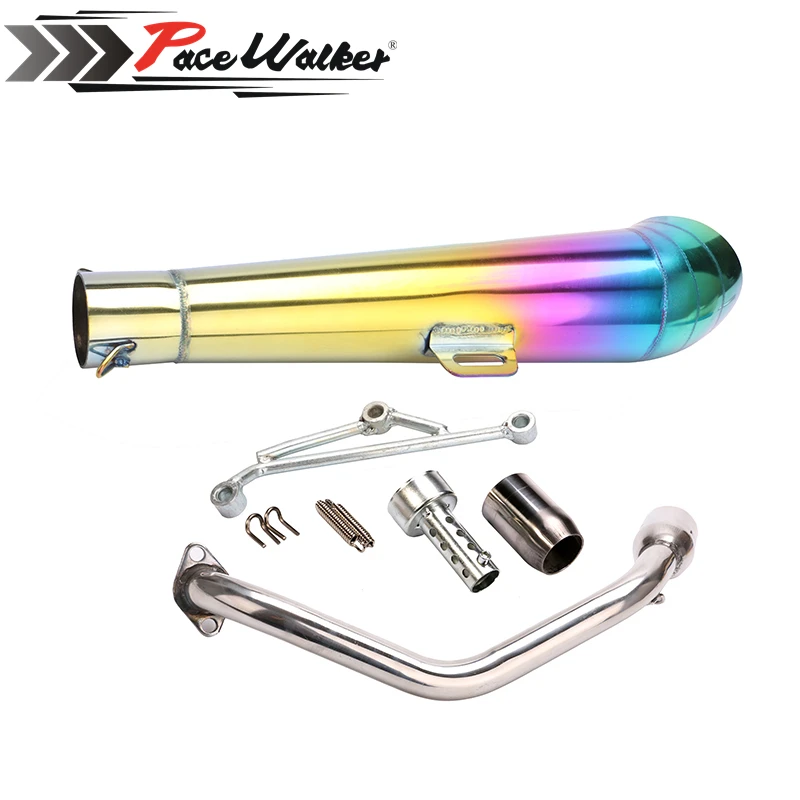PACEWALKER High Performance Motorcycle Exhaust GP Muffler Scooter GY6125 exhaust pipe kit|exhaust car|pipe clippipe muffler |