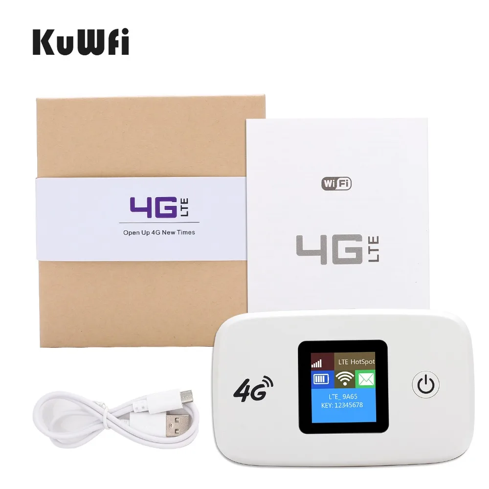Мобильный роутер KuWFi разблокированный 150 Мбит/с LTE Wi-Fi точка доступа 4G