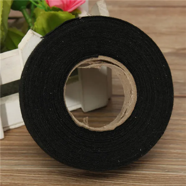 15Mx19mm Heat-resistant Wiring Harness Tape Looms Wiring Harness Cloth Fabric Tape Adhesive Cable Protection