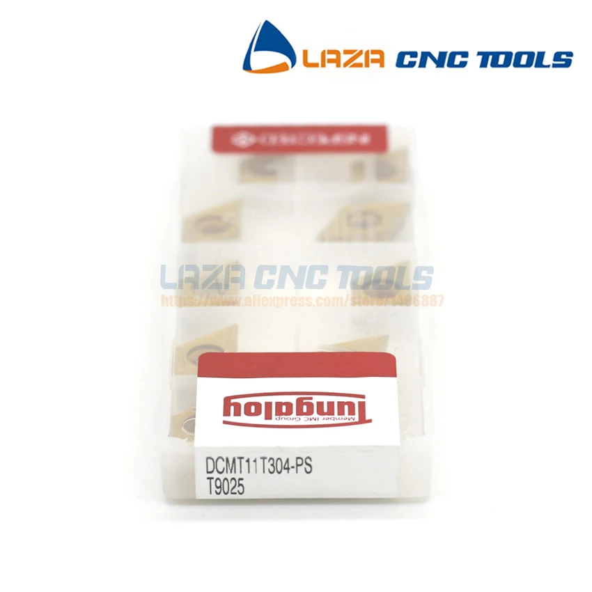 DCMT11T304-PS DCMT11T308-PS T9025 * 10 шт вольфрамовые токарные наконечники Токарные Вставки для