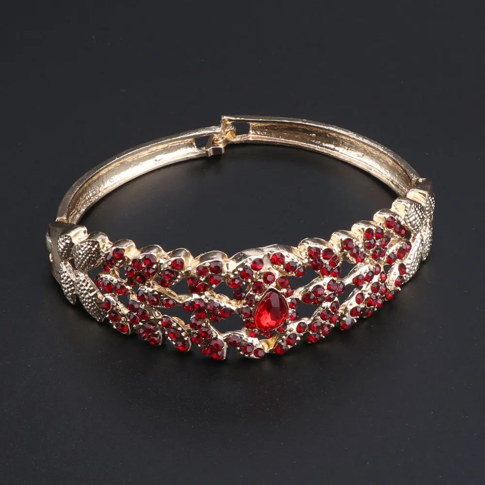 OEOEOS Свадебный комплект ювелирных изделий золотого цвета в Дубае для женщин