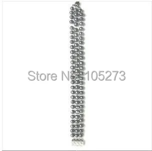 

Amazing!pearl Bracelet AA 6-7MM 3Rows Black color Genuine Freshwater pearl Bracelet woman's jewelry Hot sale Free shipping NF77