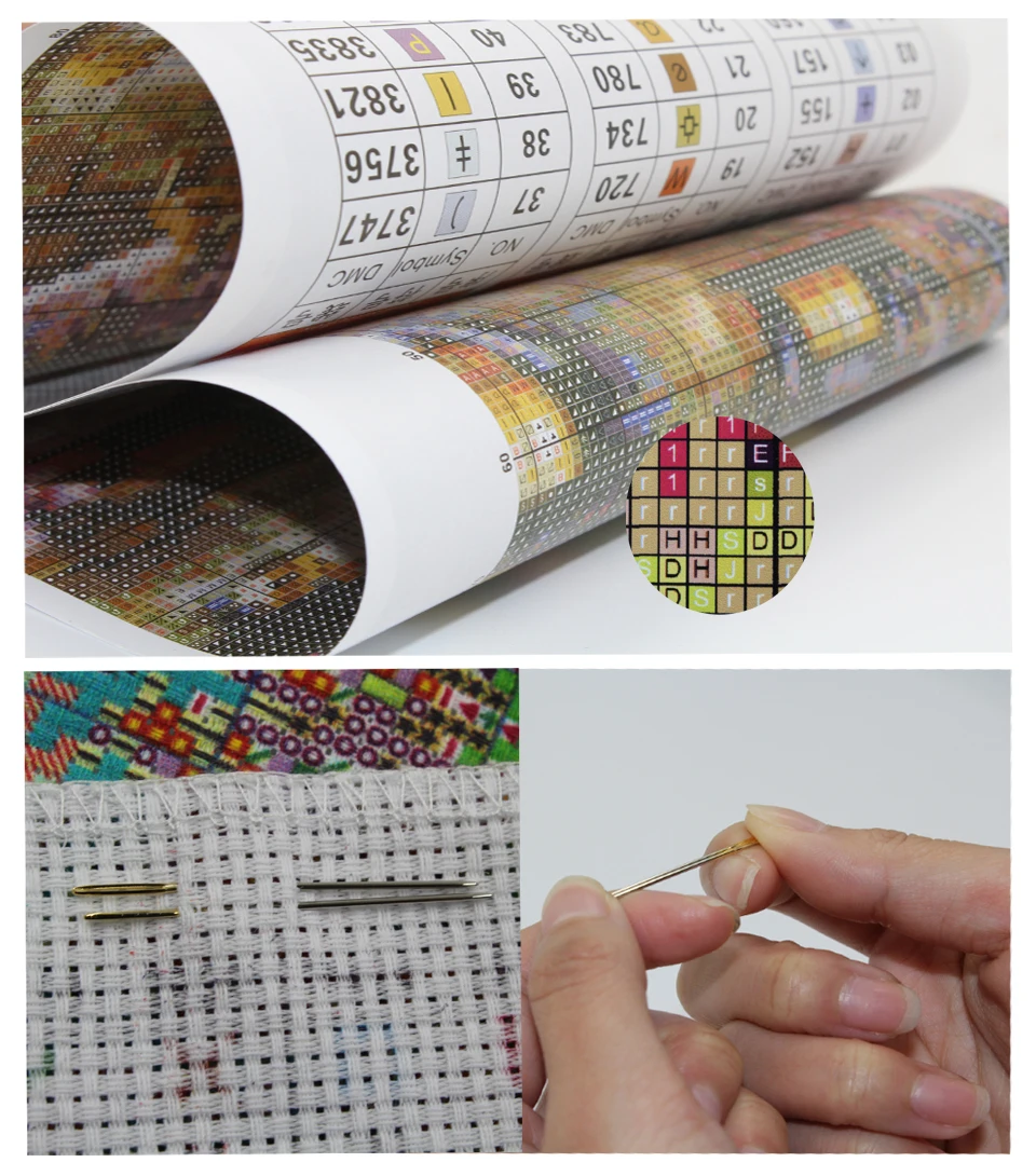 Набор для вышивки набор рукоделия DMC крестиком растением 9ct 11ct хлопковая шелковая