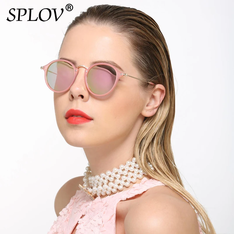 SPLOV новые модные круглые поляризованные солнцезащитные очки Ретро стиль для