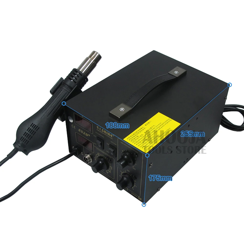 Паяльная станция SAIKE 852D + 2 в 1 SMD 220 В/110 В тепловой воздушный пистолет насос