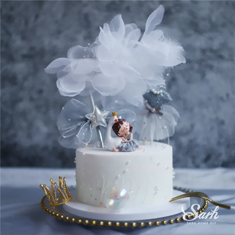 Трикотажная юбка с бантом Многослойная мини корона лебедем для девочек на день