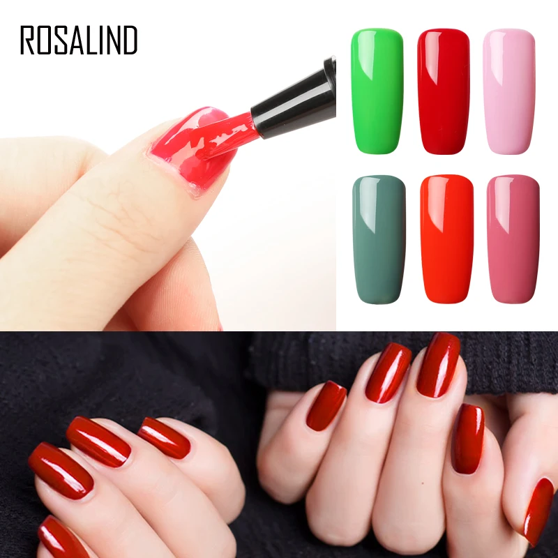 ROSALIND 5 мл Лак для ногтей 01-30 Гель-лак искусство Полупостоянный УФ Гибридный гвоздь