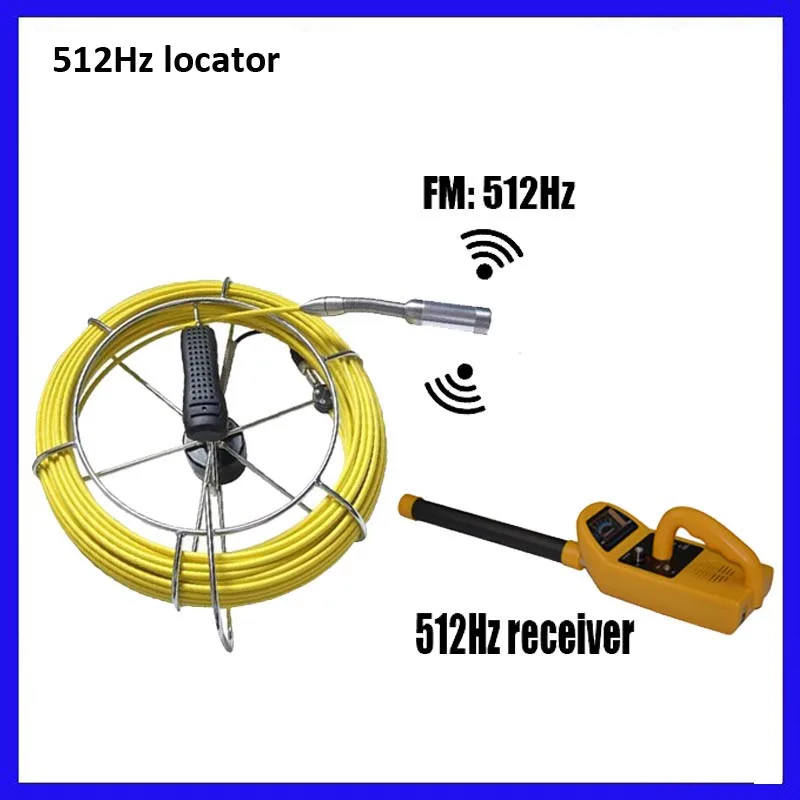 Камера для обследования канализационной трубы 512 Гц с 7 дюймовым ЖК монитором