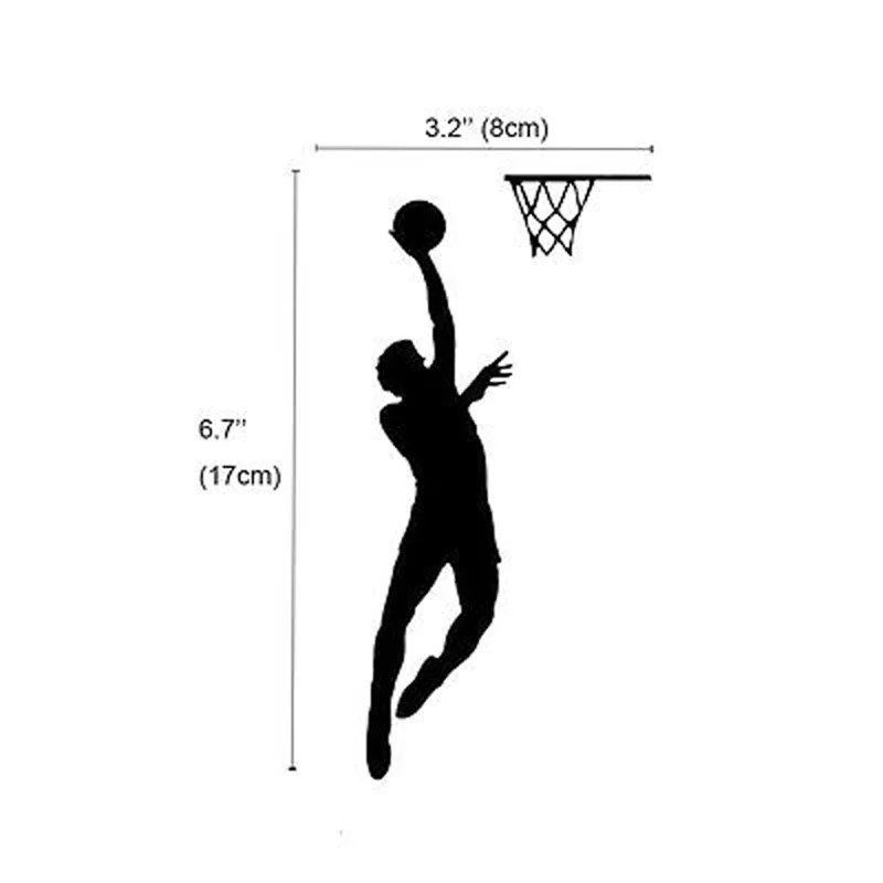 Настенные Стикеры с надписью Баскетбол креативный переключатель наклейка для