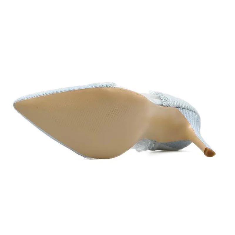 Tangnest/женские туфли лодочки из джинсовой ткани в стиле ретро пикантные Вечерние