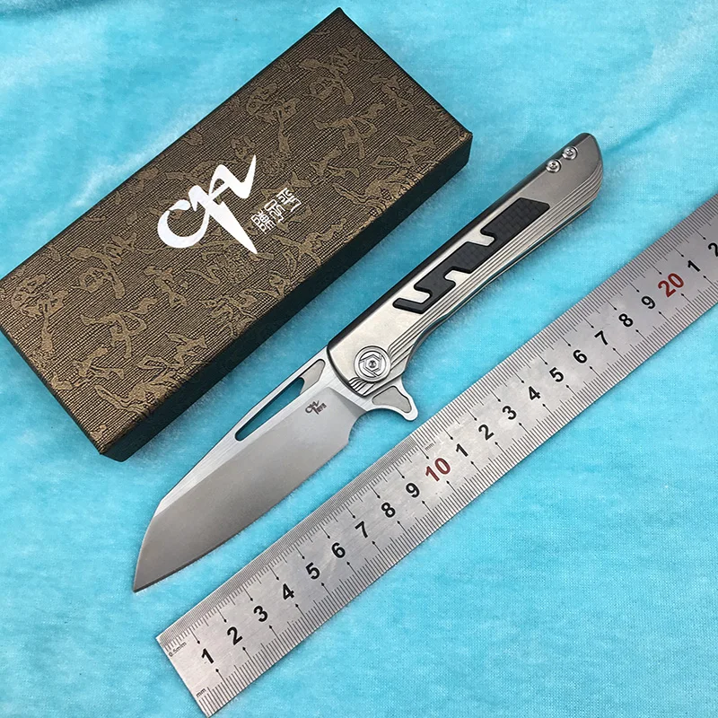 Складной нож CH BUTCHER 2 Flipper клинок S35VN с подшипником шарикоподшипником ручка из