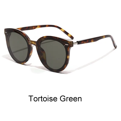 Tortoise Green Ralferty, корейские Солнцезащитные очки, женские, мужские, роскошные, брендовые, большие, солнцезащитные очки, черные, UV400, очки,, lunette, оттенки для женщин, W181204 - Цвет линз: Tortoise Green