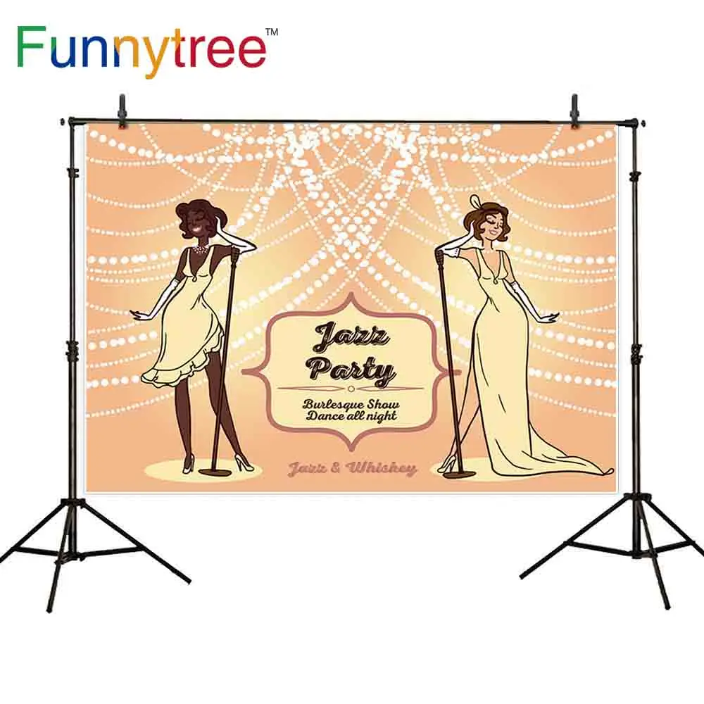 Фотофон Funnytree fotografia для фотосессии танцевальный показ вечерние с жемчужинами и
