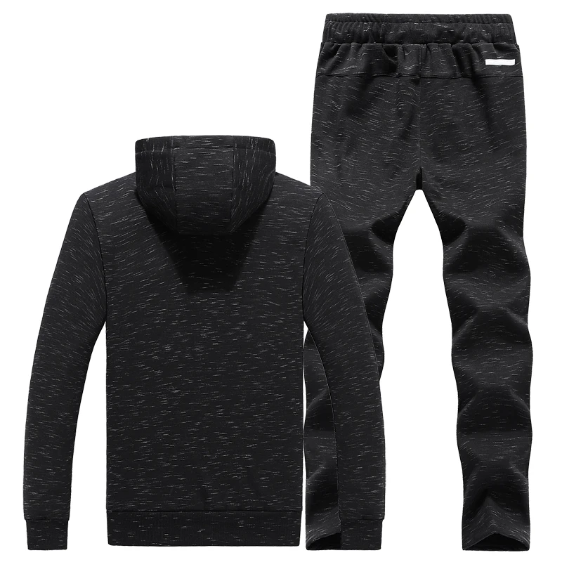 Мужской спортивный костюм теплый из хлопка и флиса с капюшоном 7XL 8XL|running set|men running