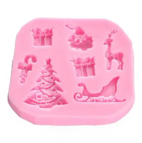 Инструменты для украшения тортов из мастики Рождественская елка подарок пожилых