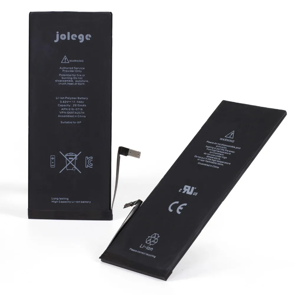 Jolege 50 шт. для iPhone 6 plus батарея Плюс Реальная Ёмкость 2915 мАч Замена Ремонт