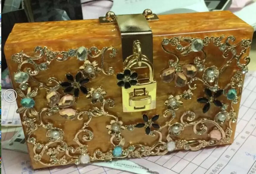 Вечерняя сумочка роскошная Высококачественная Женская сумочка-клатч из